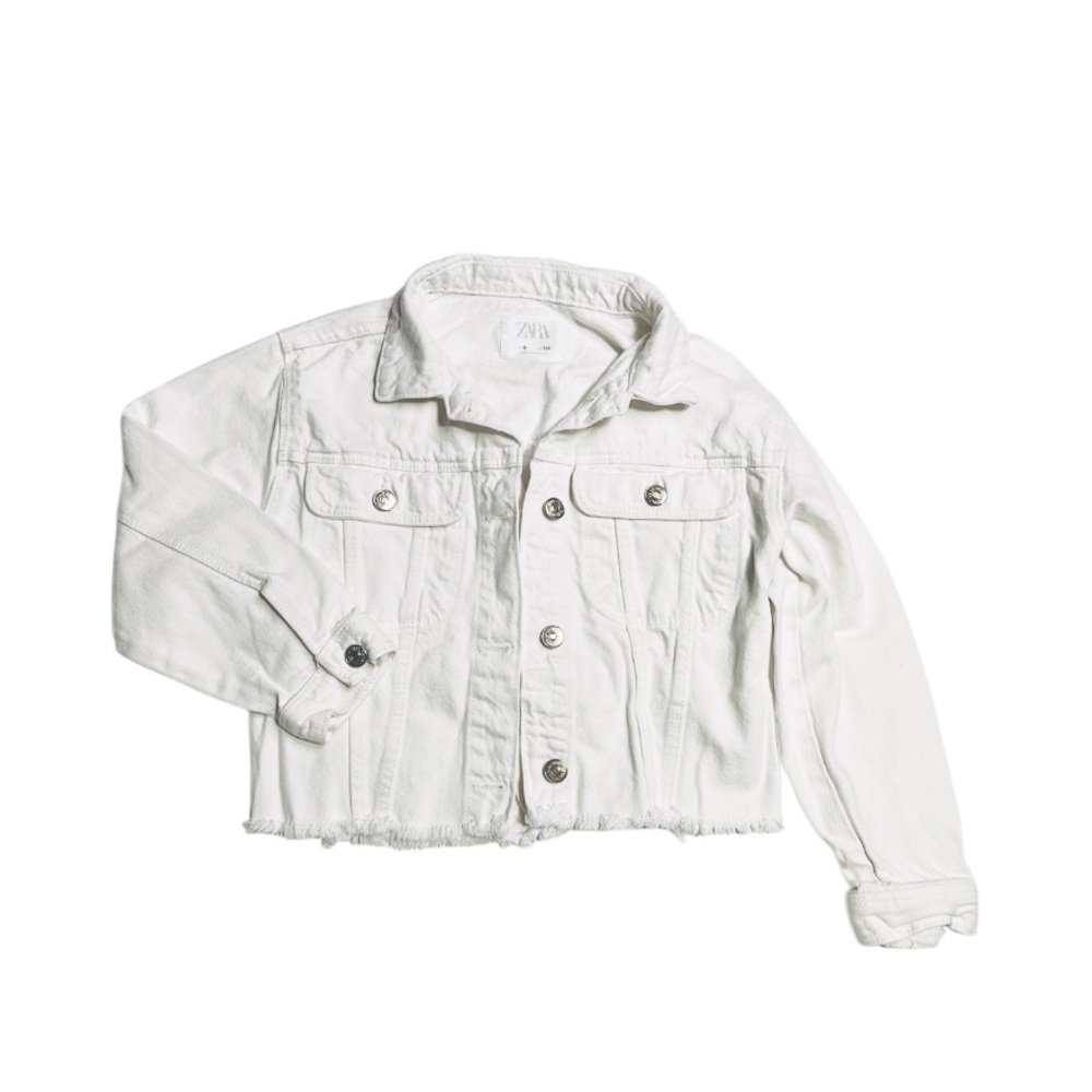 Zara Kids Classic White Jean Jacket